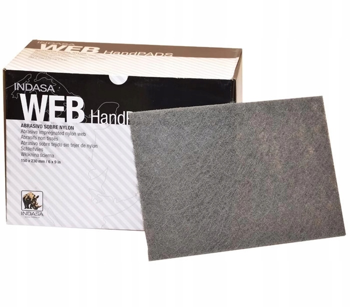 WŁÓKNINA ŚCIERNA INDASA SZARA BARDZO DROBNA