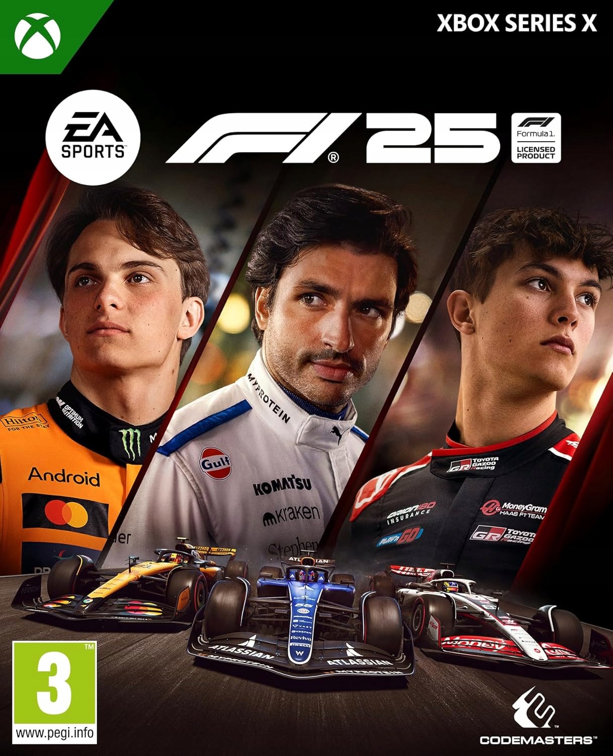 F1 25 Xbox Series X pudełkowa, Formuła 1, F1, wyścigi, na dwóch