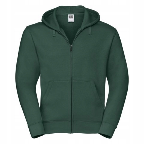 Pánská mikina na zip s kapucí Authentic Russell Láhvově Zelená XXL