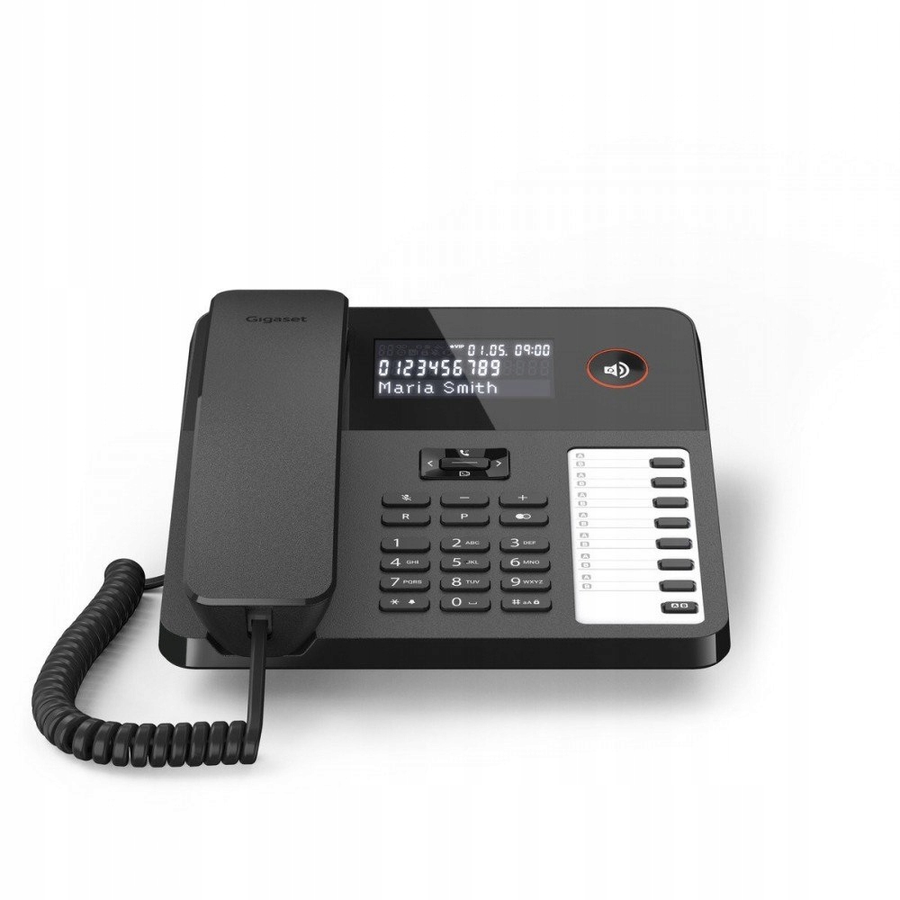 Kabelový telefon Desk600 Černý