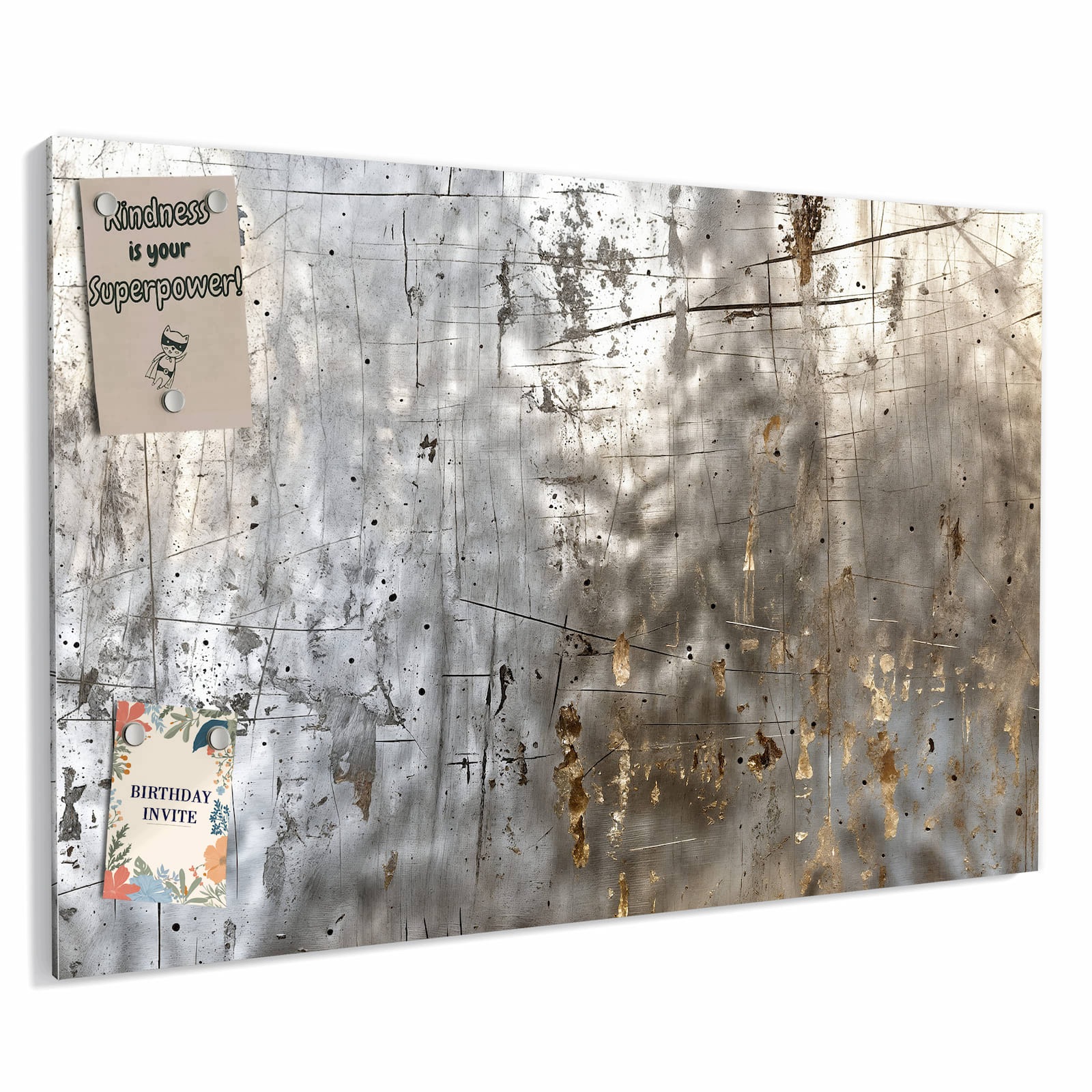 Magnetická tabule Kovové Textura škrábanců 60 × 40 cm