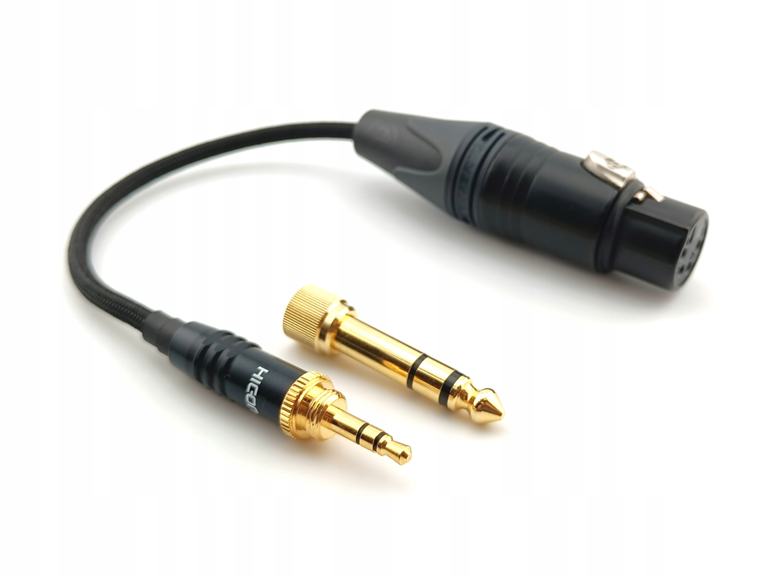 Vyvážený Adaptér Xlr 4 Pin 3,5 mm Hicon adaptér 6,3 mm, opletení, barvy