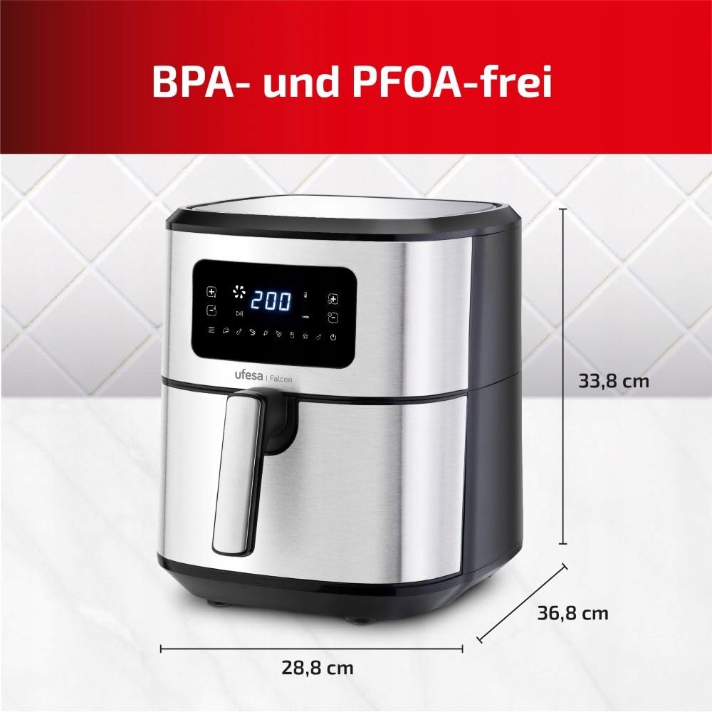 UFESA Falcon Frytkownica Beztłuszczowa 6,5L Stal Nierdzewna 1700W