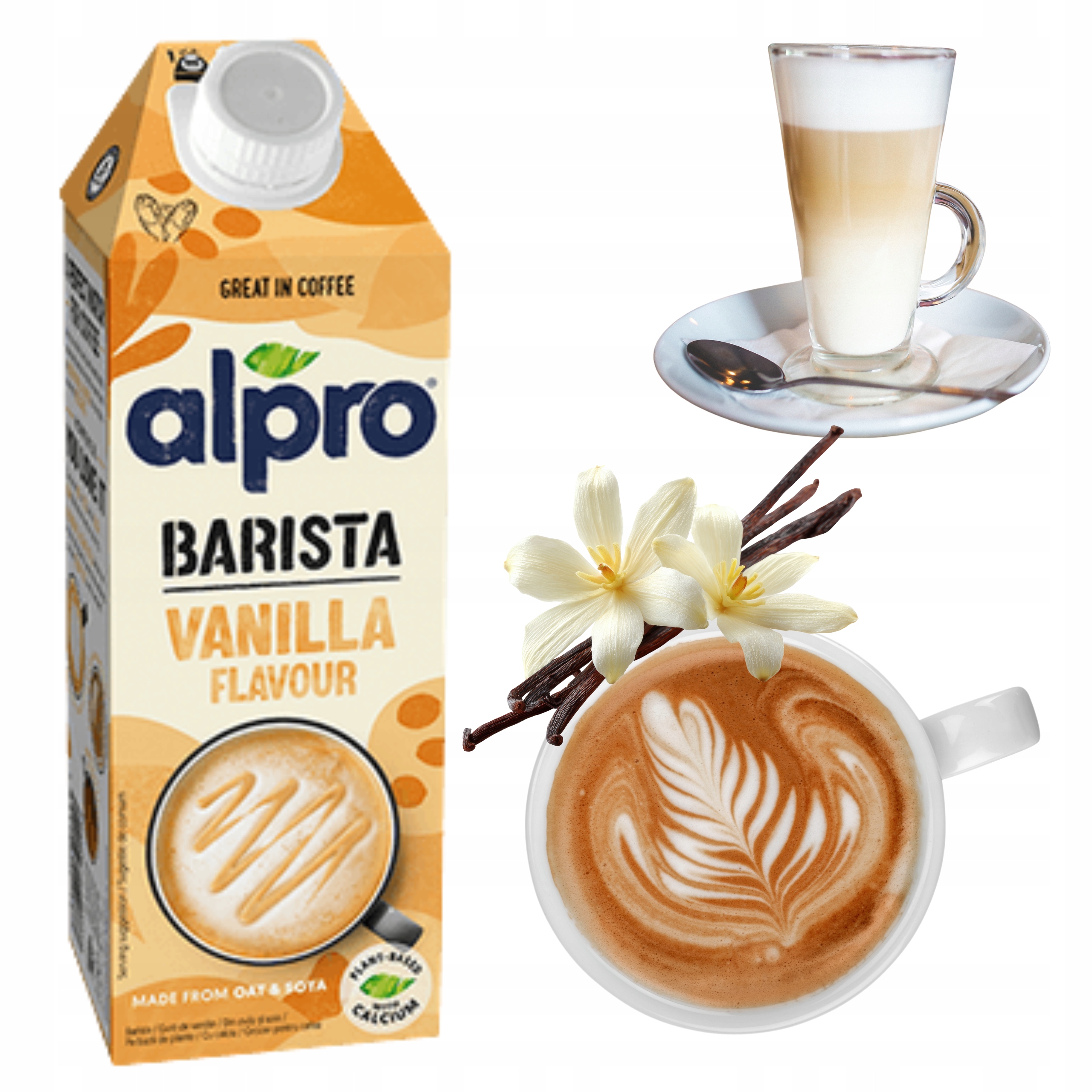 Alpro Barista Zab-szója Vanília 750ML Prémium Minőségű