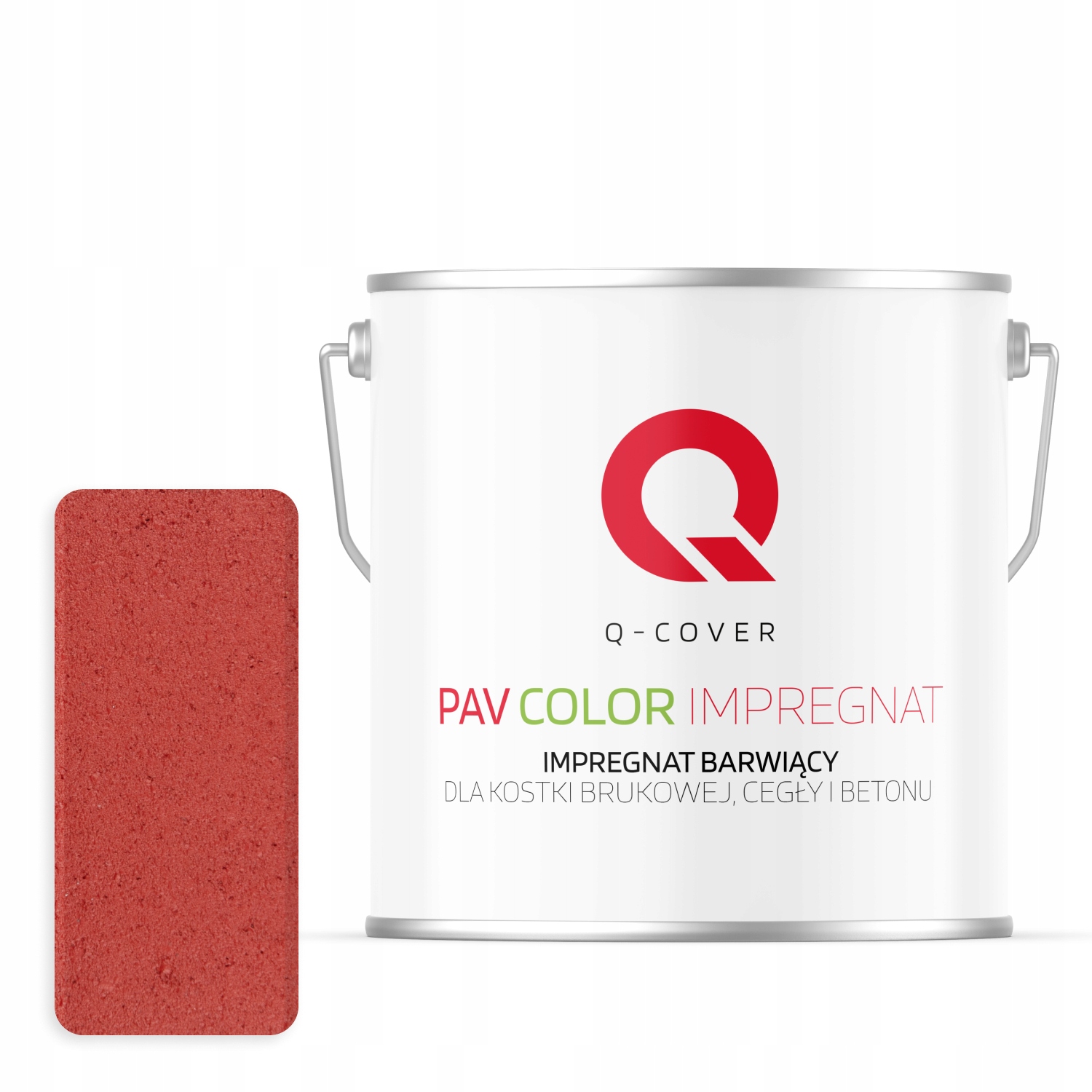 Farbiaci Impregnát Na Betónové Dlažobné Kocky, Farba Červená, Signál 5 L