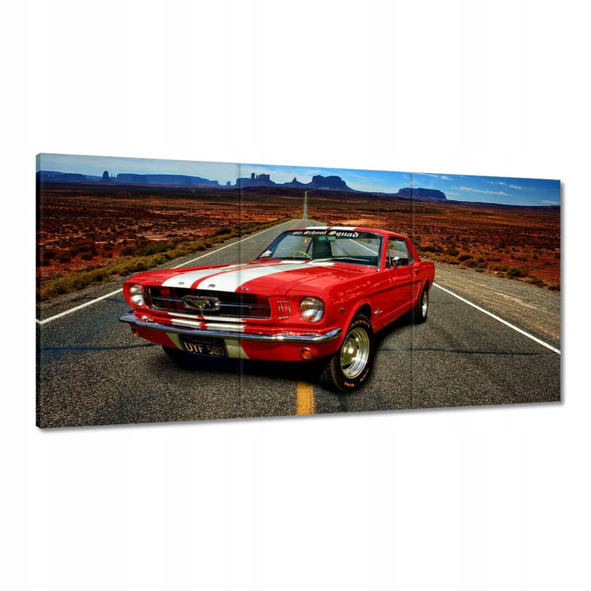 Obrazy 180x90 Červený Ford Mustang Usa