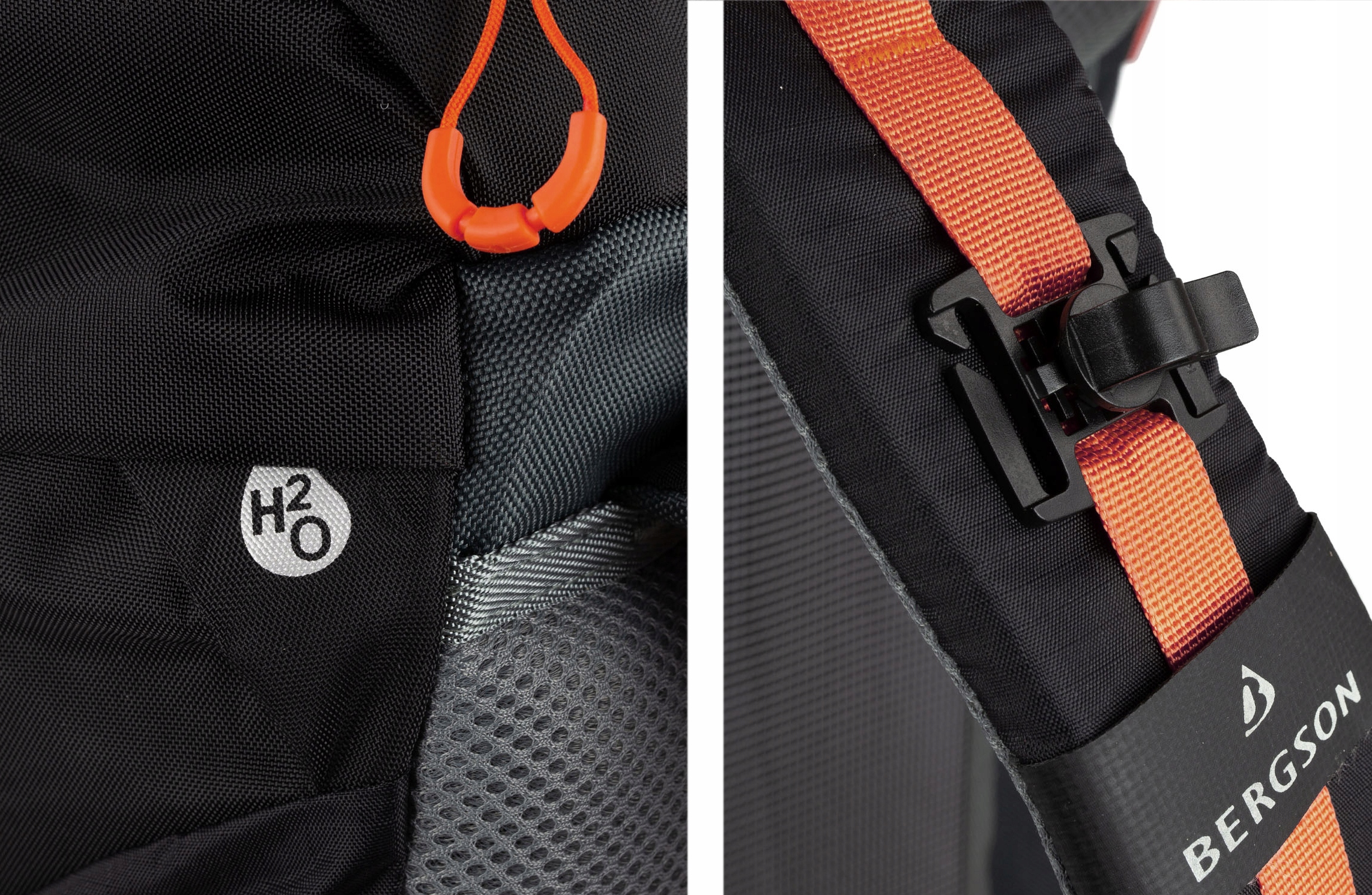 MARKOWY PLECAK BERGSON TUNNEBO 35L ODDYCHAJĄCY Wysokość 61 cm