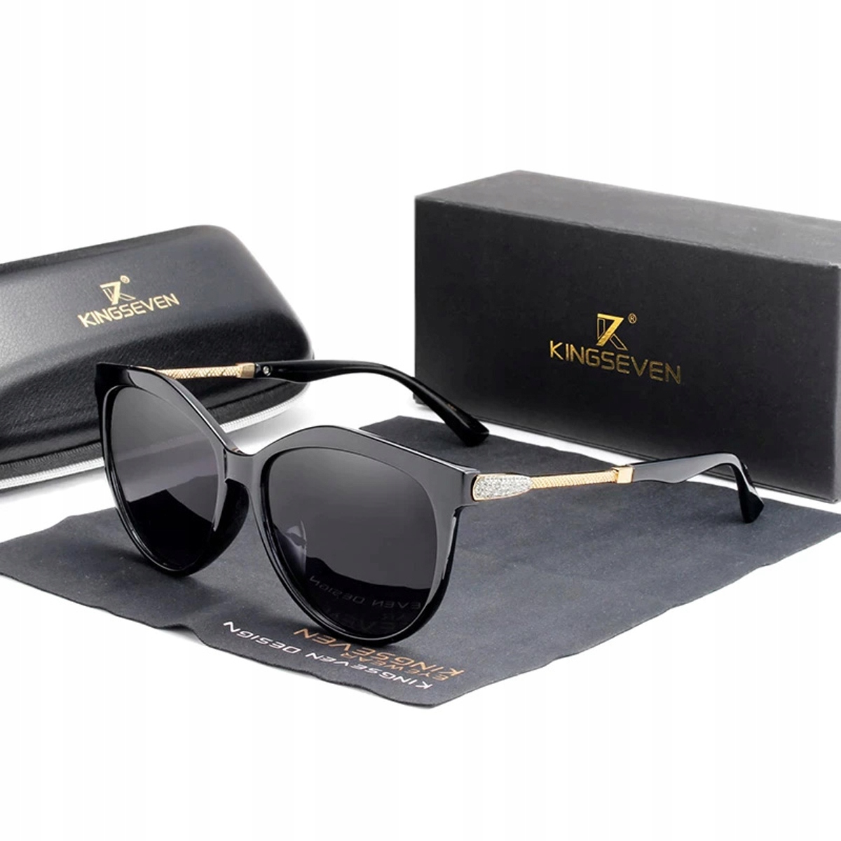 

Okulary przeciwsłoneczne Kingseven UV400 Kocie Cat