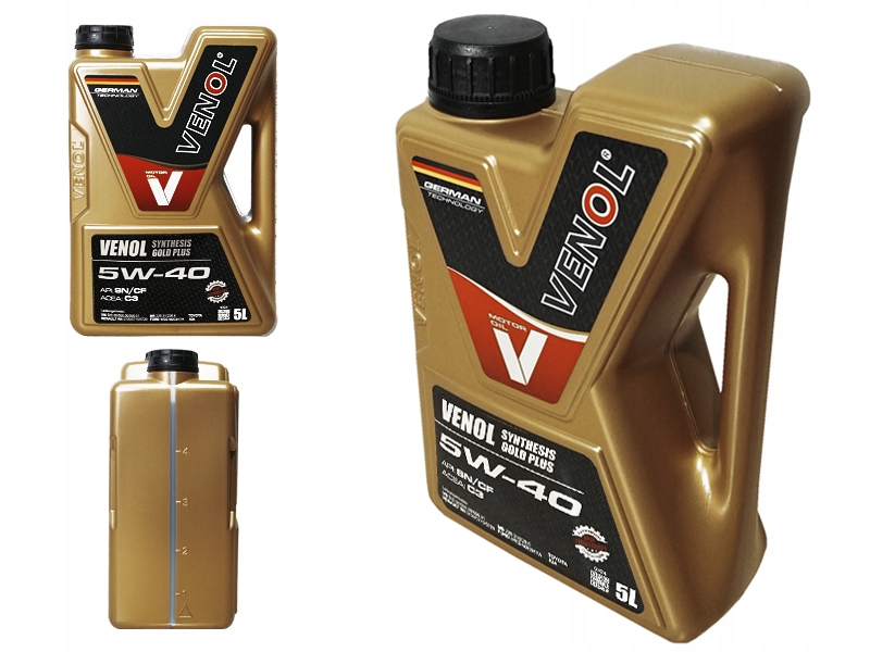 

Olej Venol Synthesis Gold Plus 5W40 Sn/cf C3 5L
