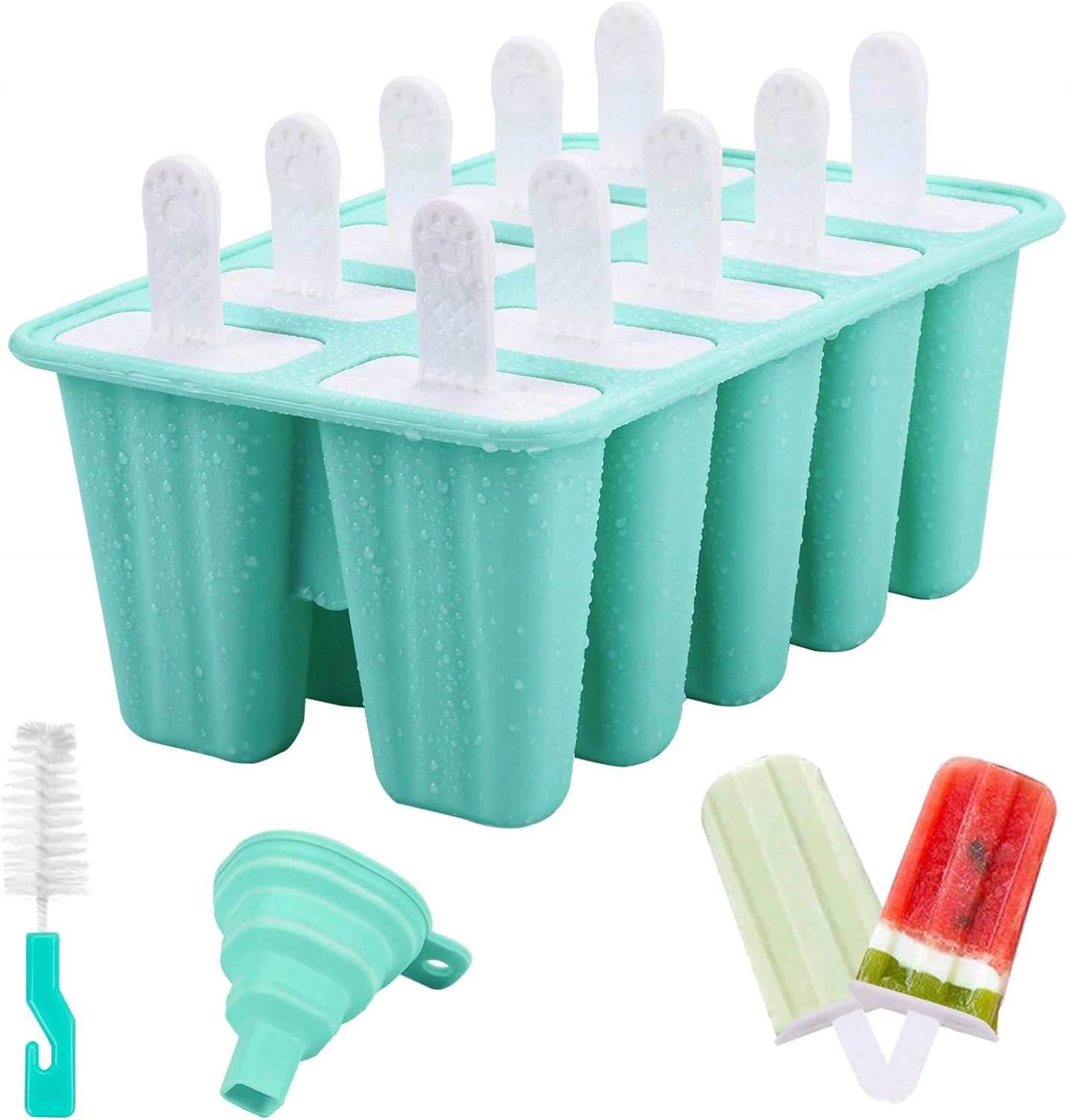 Silikonové formičky na led, 6 komor, bez Bpa, pro děti, formičky