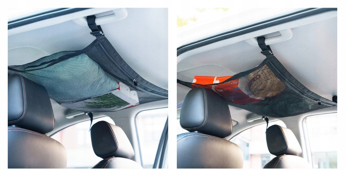 PODWIESZANY ORGANIZER DO SAMOCHODU SIATKA sufitowa podsufitkę do bagaznika Rodzaj siatki