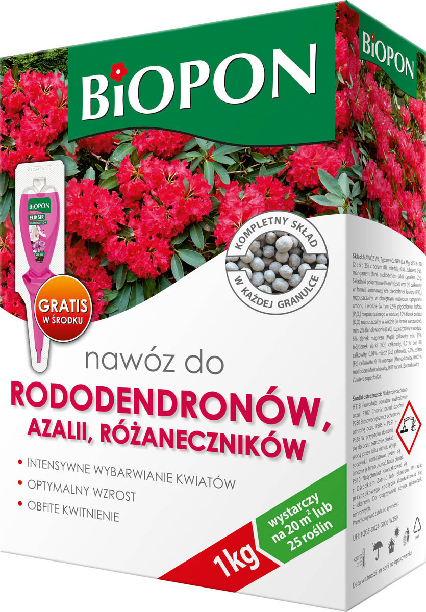 

Nawóz Do Rododendronów, Azalii Biopon 1kg
