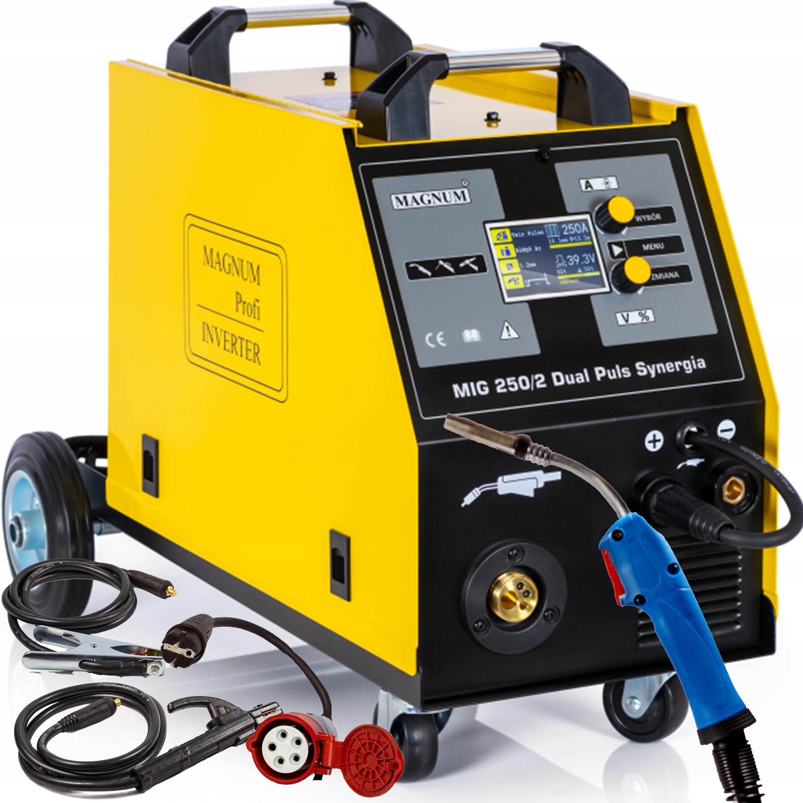 Svářečka Migomat invertor Mig Mag 230/400V Synergie Dual Puls Magnum 250/2
