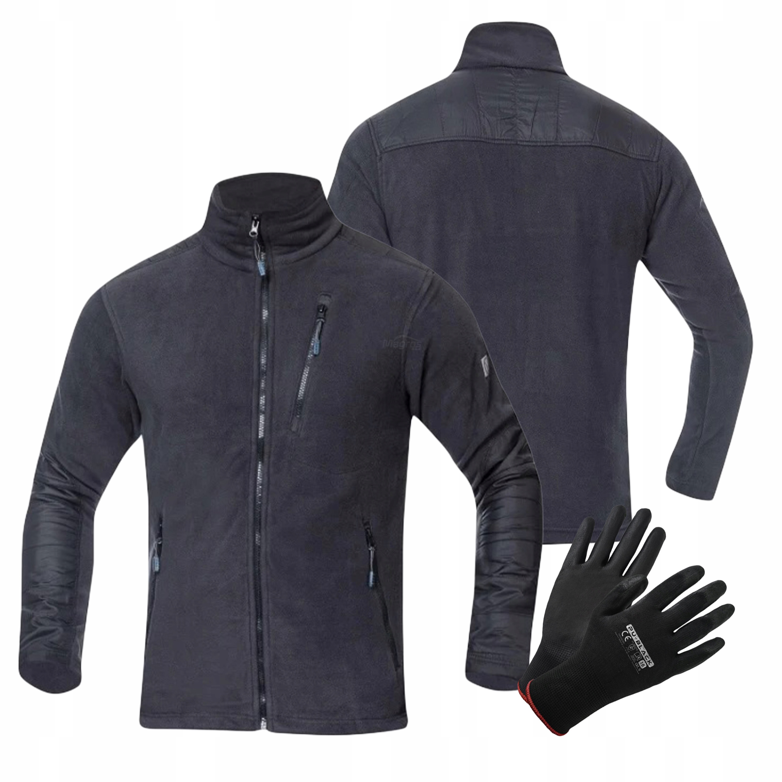 Bluza Robocza Polarowa Rozpinana Szara Męska Polar Roboczy Ardon 4Tech 250g