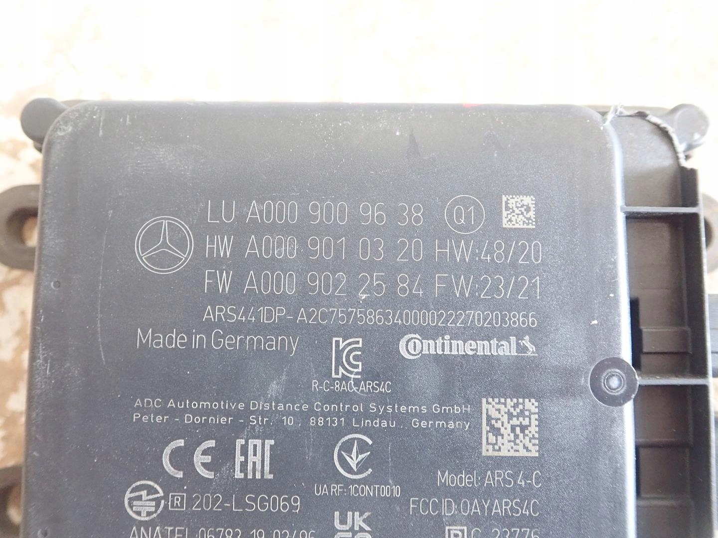 DISTRONIC RADAR MERCEDES A0009009638