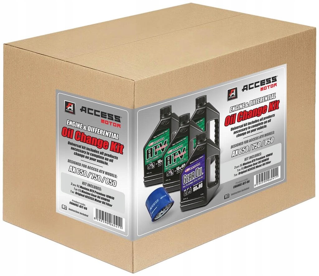 Súprava na kompletnú výmenu olejov Access Ax 650/850/750 CHANGE-KIT-06