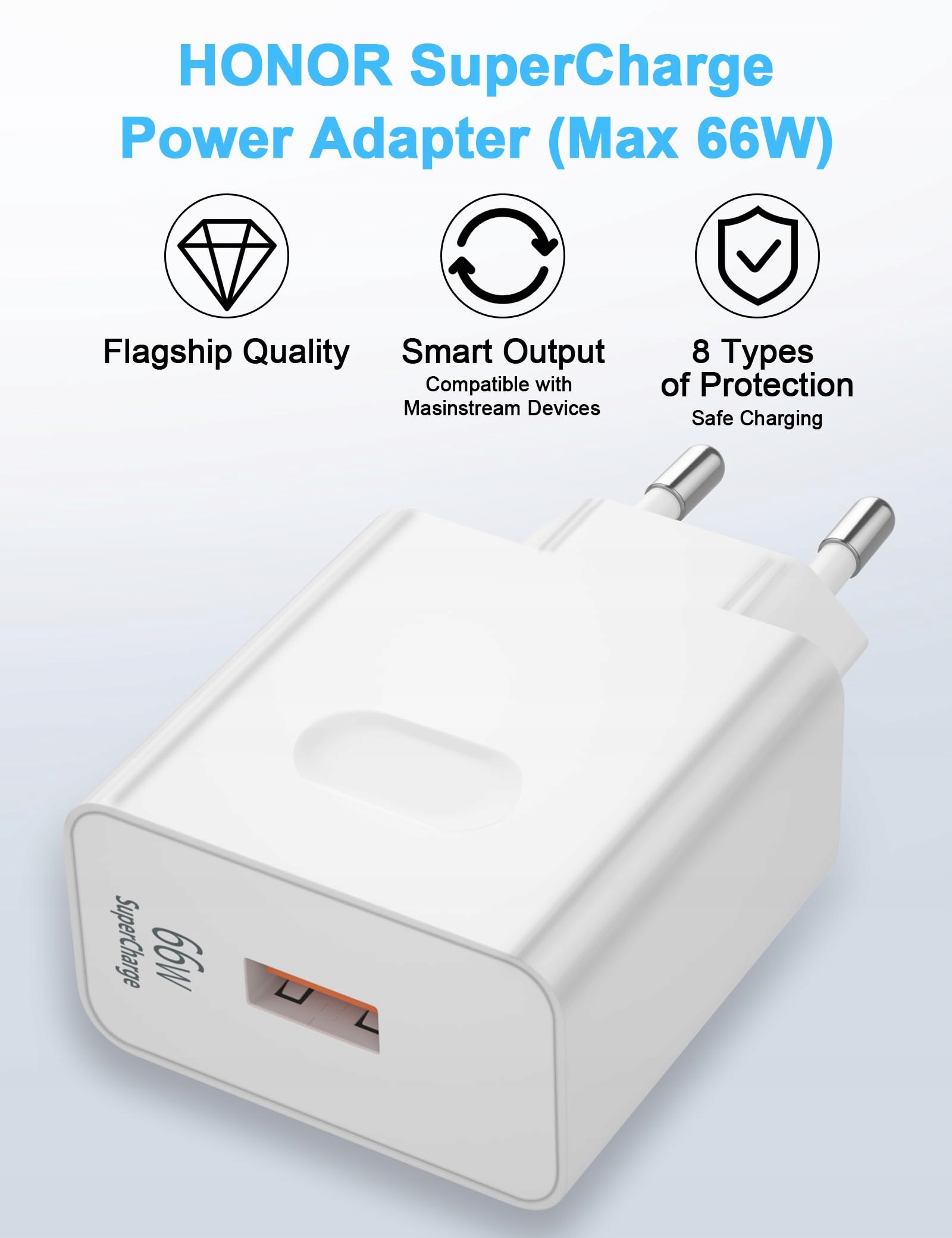 iMangoo Honor 66W Supercharge Szybka Ładowarka USB C Kabel Adapter — miniatura 2