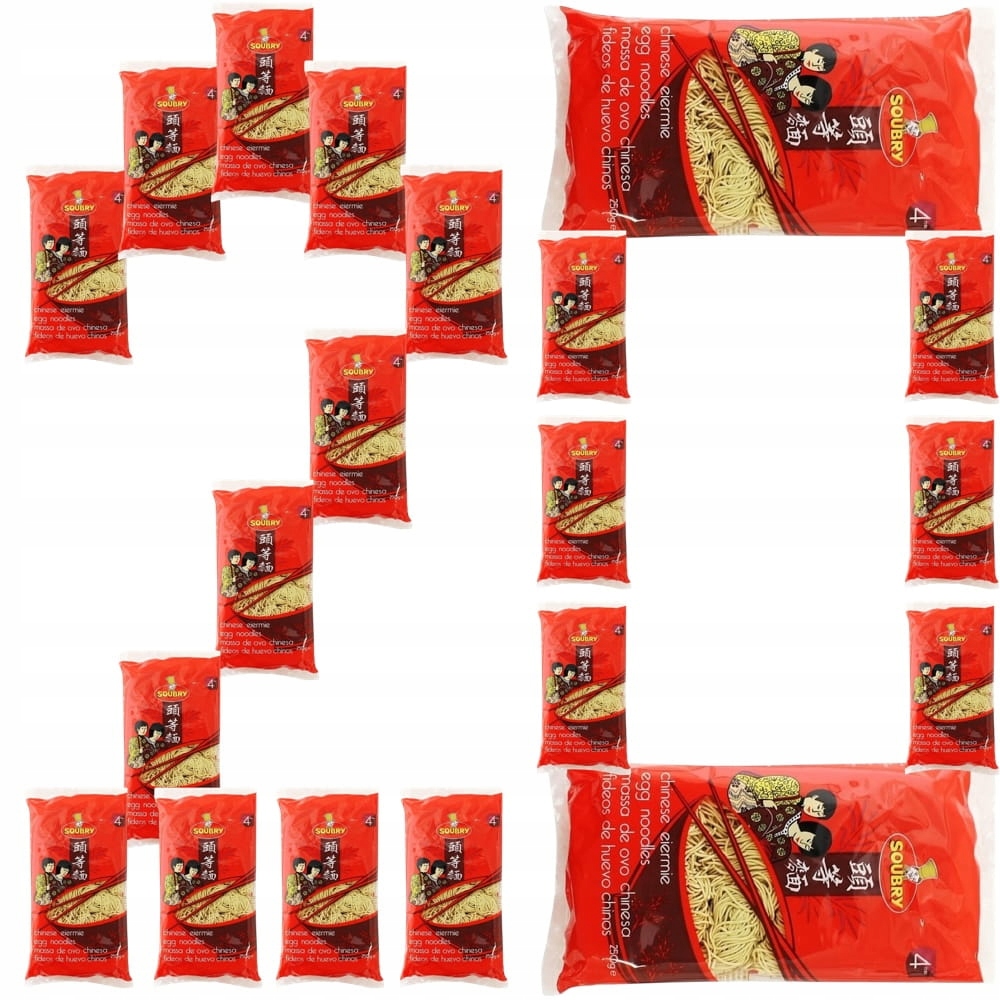 Levně 20 x asijské Těstoviny Mie Instant 4 minuty s vejcem do woku a stirem 250 g