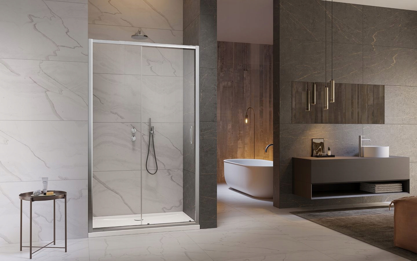 Drzwi prysznic Premium Pro DWJ 130x200 RADAWAY L Marka Radaway