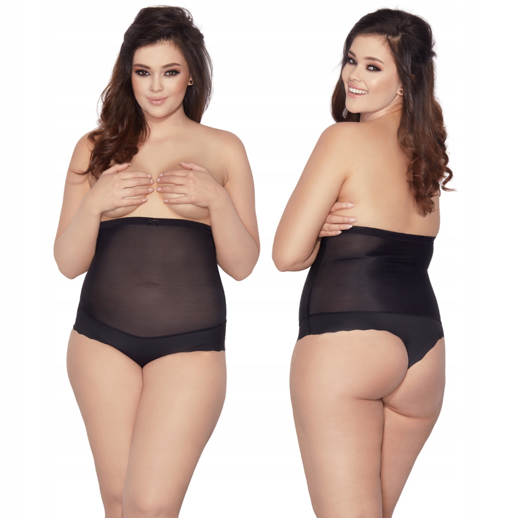 Mitex Glam String wyszczuplające stringi czerń XXL