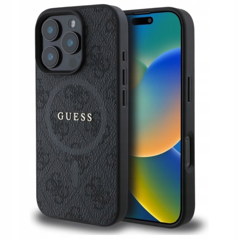 Guess MagSafe – Pouzdro pro iPhone 16 Pro Max (černé)