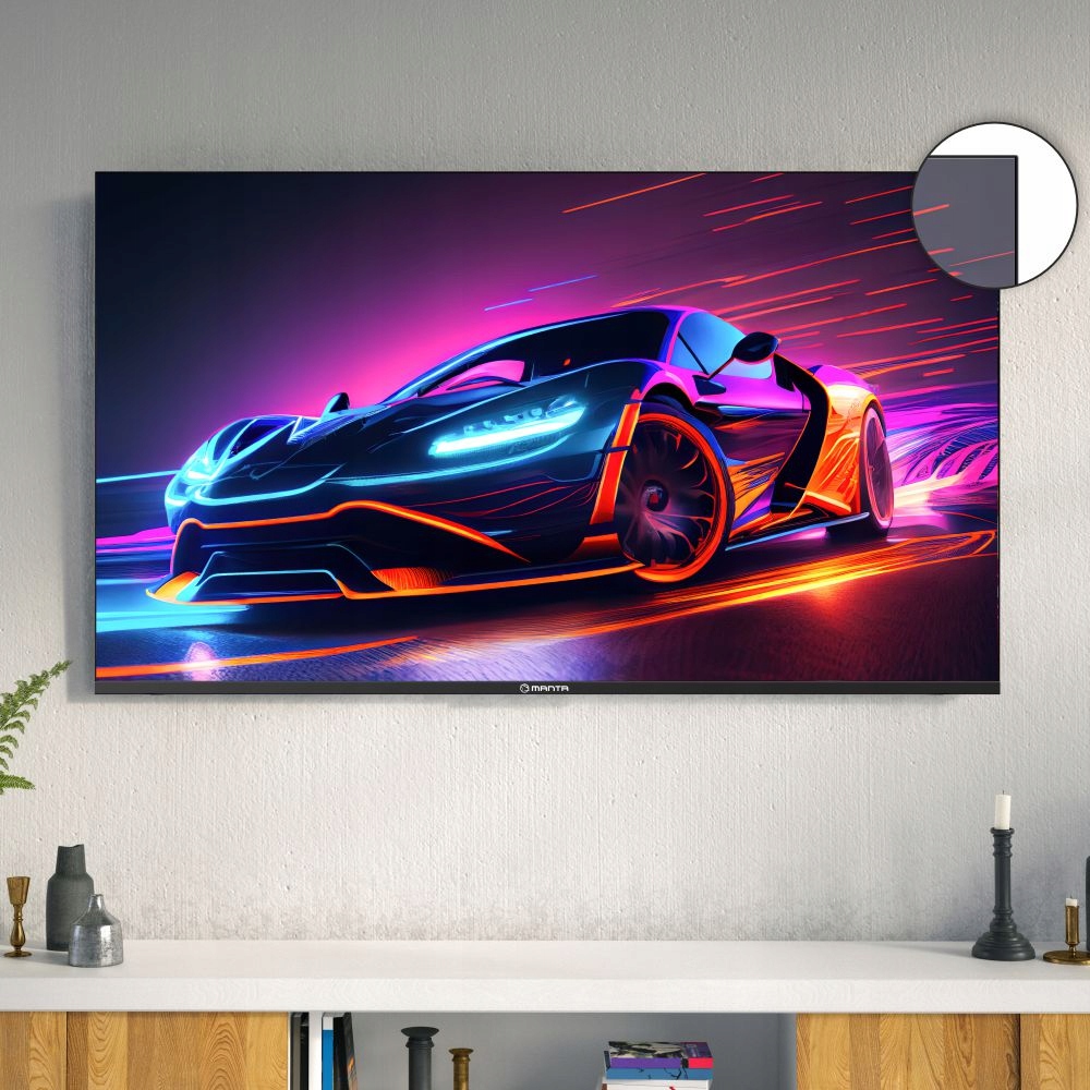 Telewizor 50 cali Smart TV Android 4K LED DVBT2 WIFI LAN HDR10 USB CL Manta Model 50LUA123E