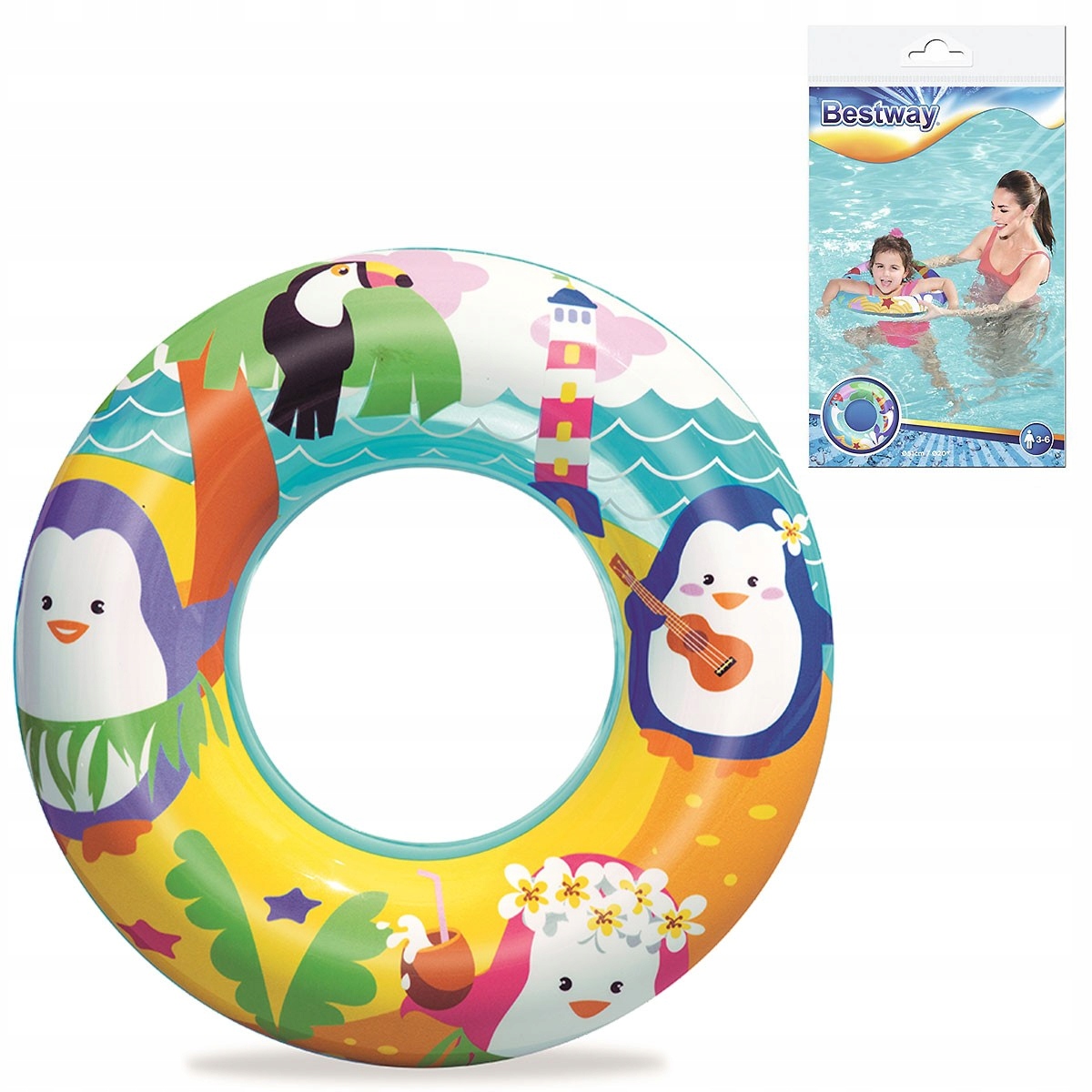 

Bestway 36113 Kółko Koło Dmuchane Do Wody 51CM