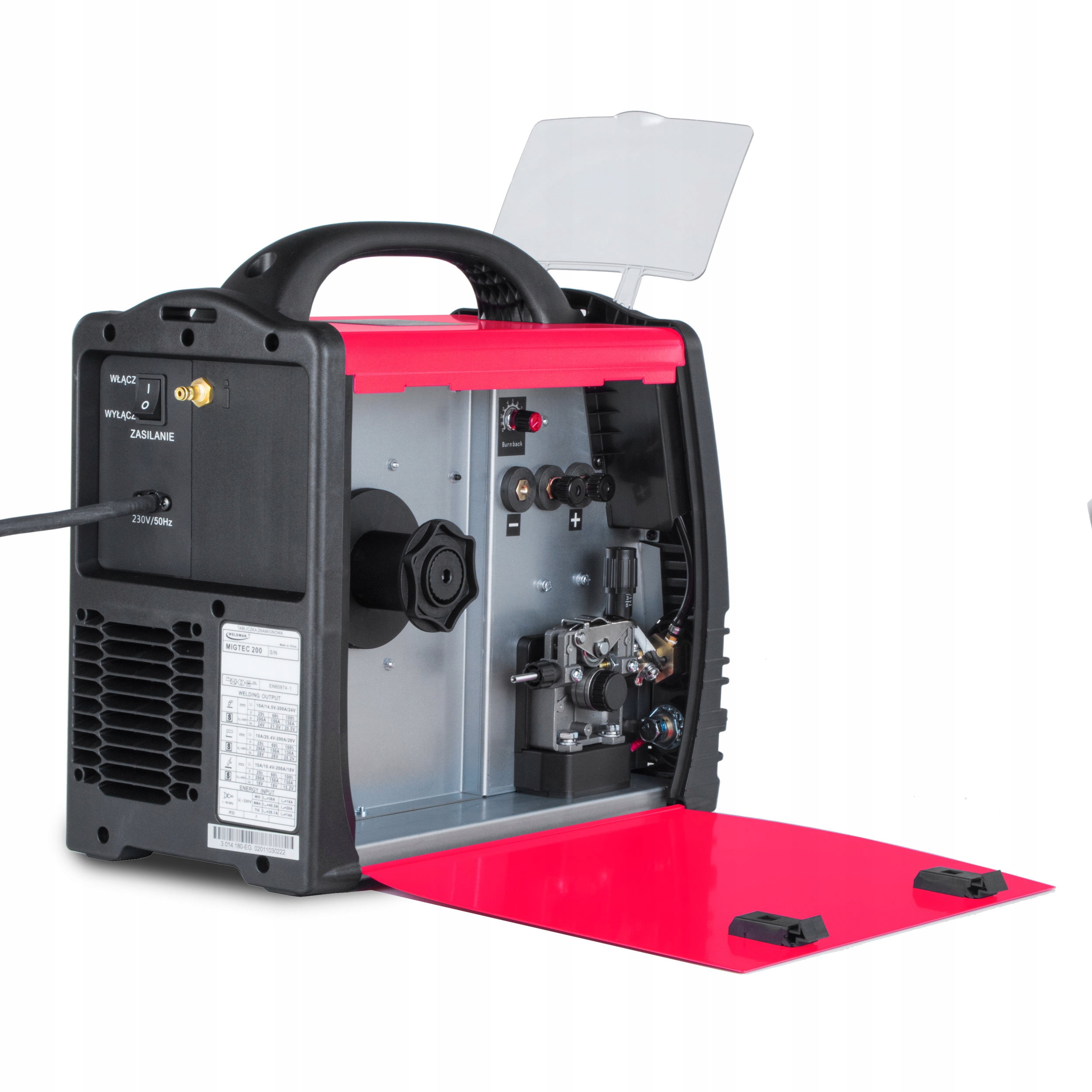 PÓŁAUTOMAT SPAWALNICZY WELDMAN MIGTEC 200 MIG MMA TIG 230V 200A SYNERGIA Metody spawania MIG/MAG MMA TIG