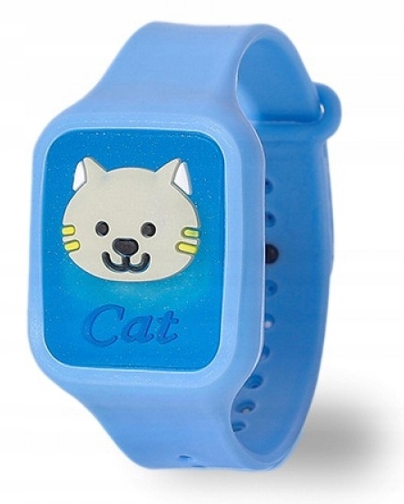 NoBzzz OPASKA NA KOMARY ZEGAREK DLA DZIECI LED