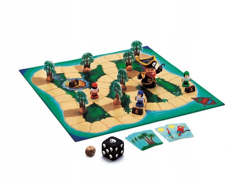 Gra planszowa Piraci Taktyczna dla 2-4 graczy Djeco