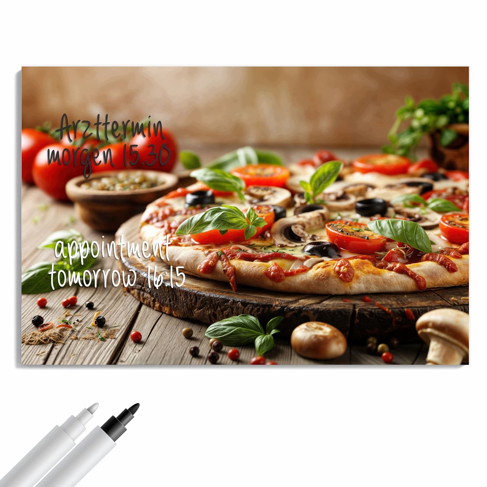 Magnetická tabule Pizza Piec Dřevěný 60 × 40 cm