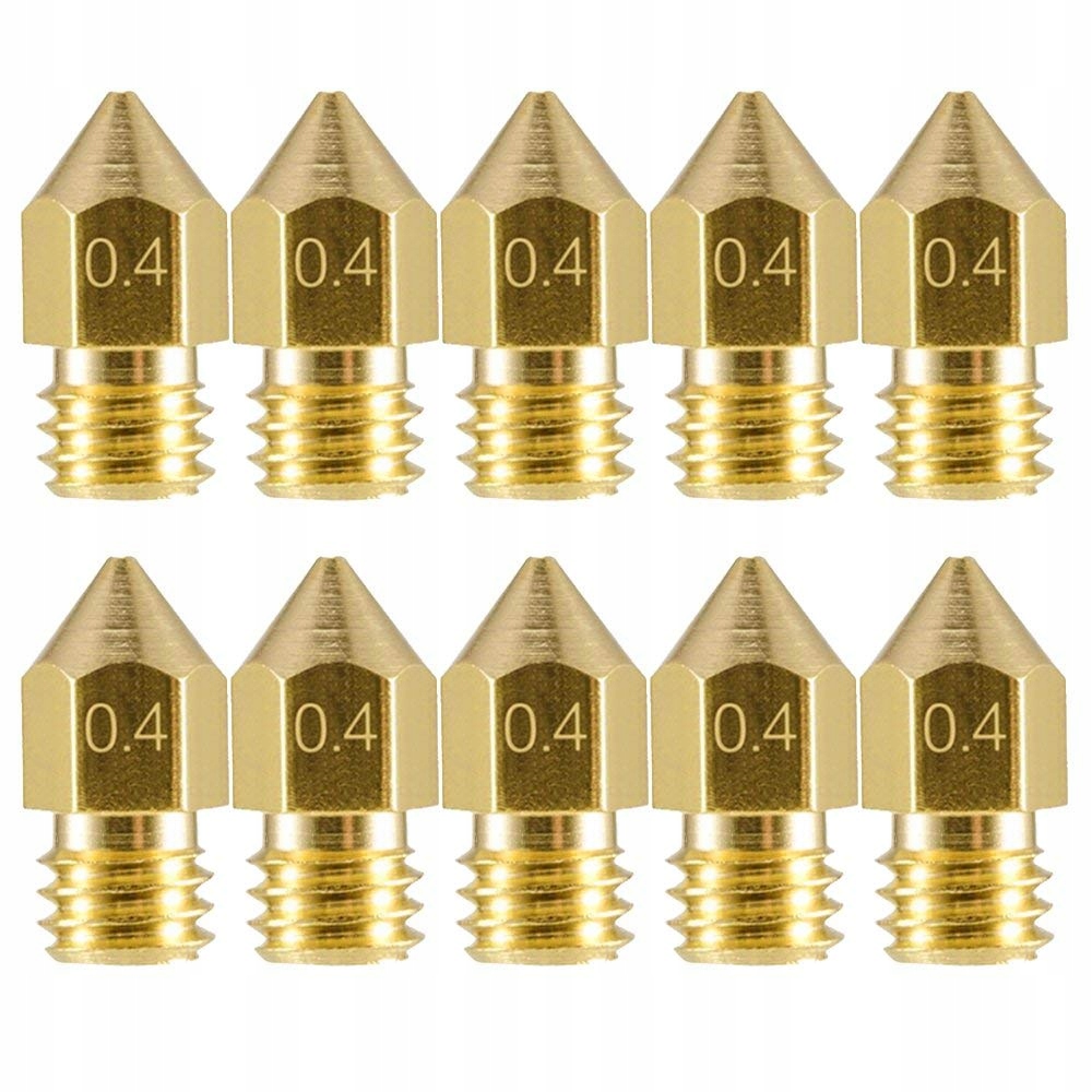 

Dysza MK8 0,4mm dla drukarek 3D Ender 10 sztuk