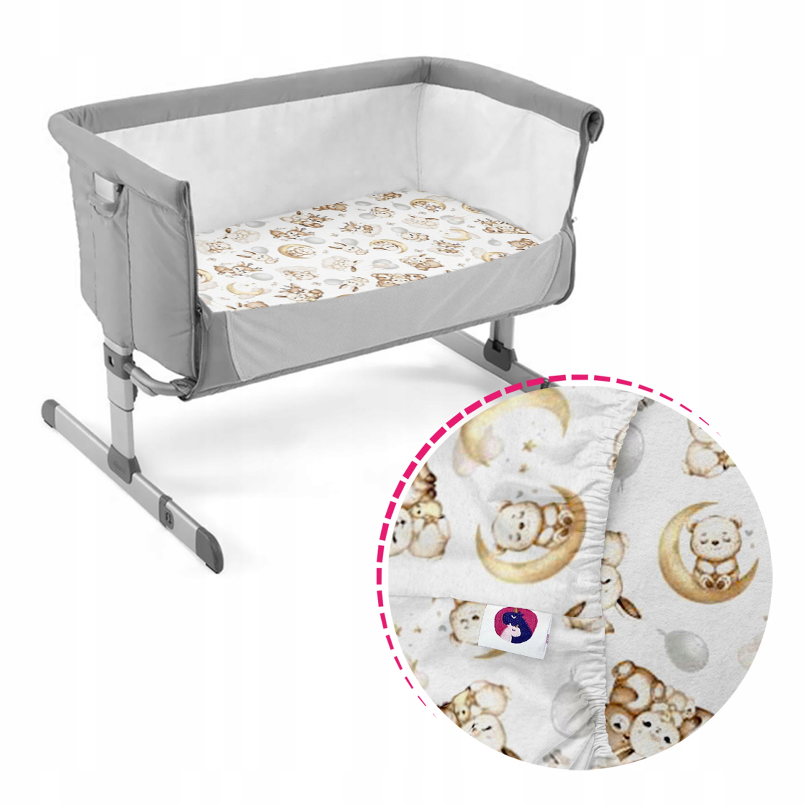 PRZEŚCIERADŁO CHICCO NEXT2ME Z GUMKĄ - FLANELOWE - WZORY Marka inna