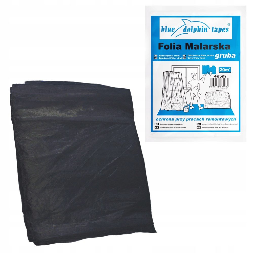 

Folia Malarska Ochronna Gruba 4x5m Blue Dolphin