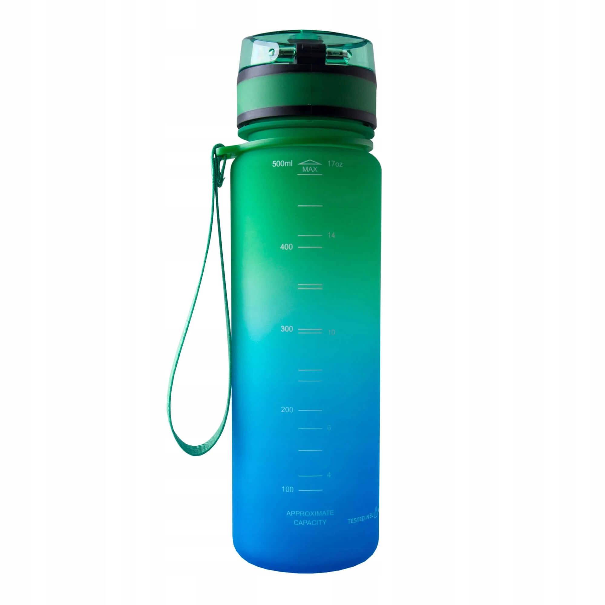 Bidon, butelka z tritanu BEZ BPA 500ml Model RT-SPACE500-BLGR