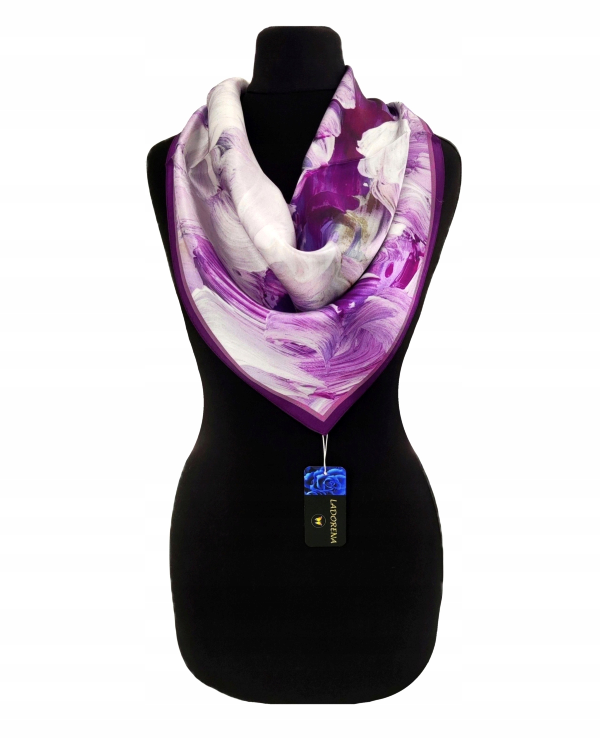 Hedvábný Šátek 100% Přírodní Hedvábí, Morušová Barva, Značka Kvality