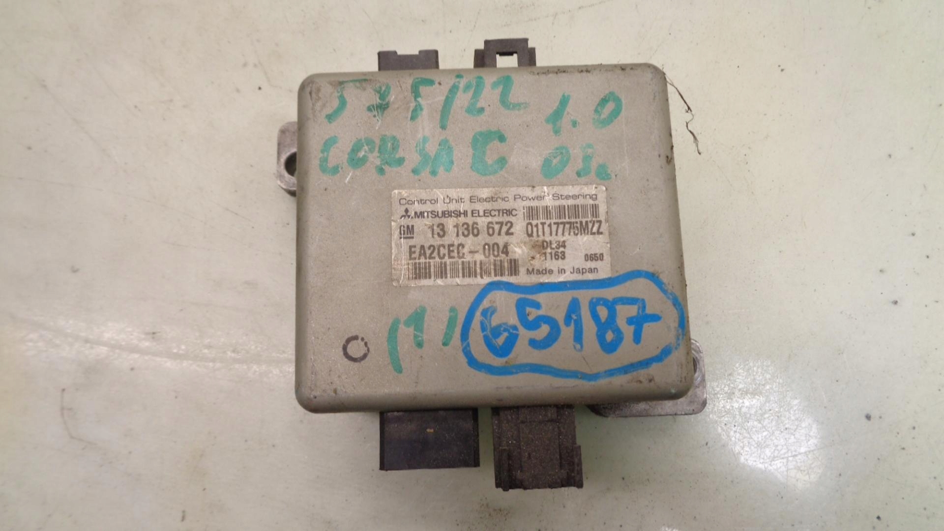 MODUŁ WSPOMAGANIA OPEL CORSA C 1.0B 13136672