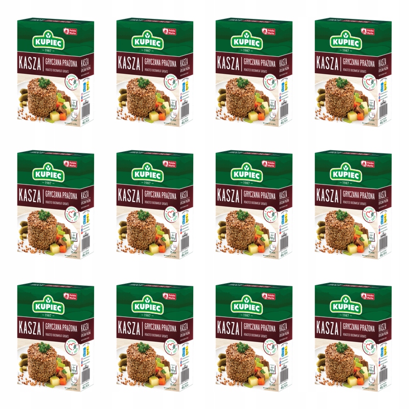 Kupiec Kasza gryczana prażona 4x100 g X12