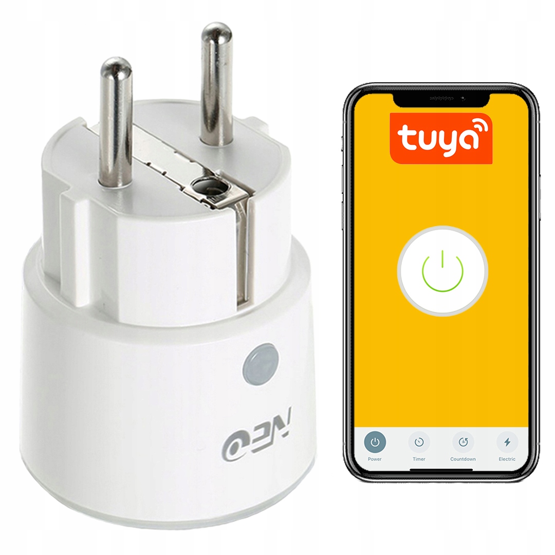 

Inteligentne Gniazdko Smart Wifi Tuya 16A Pomiar