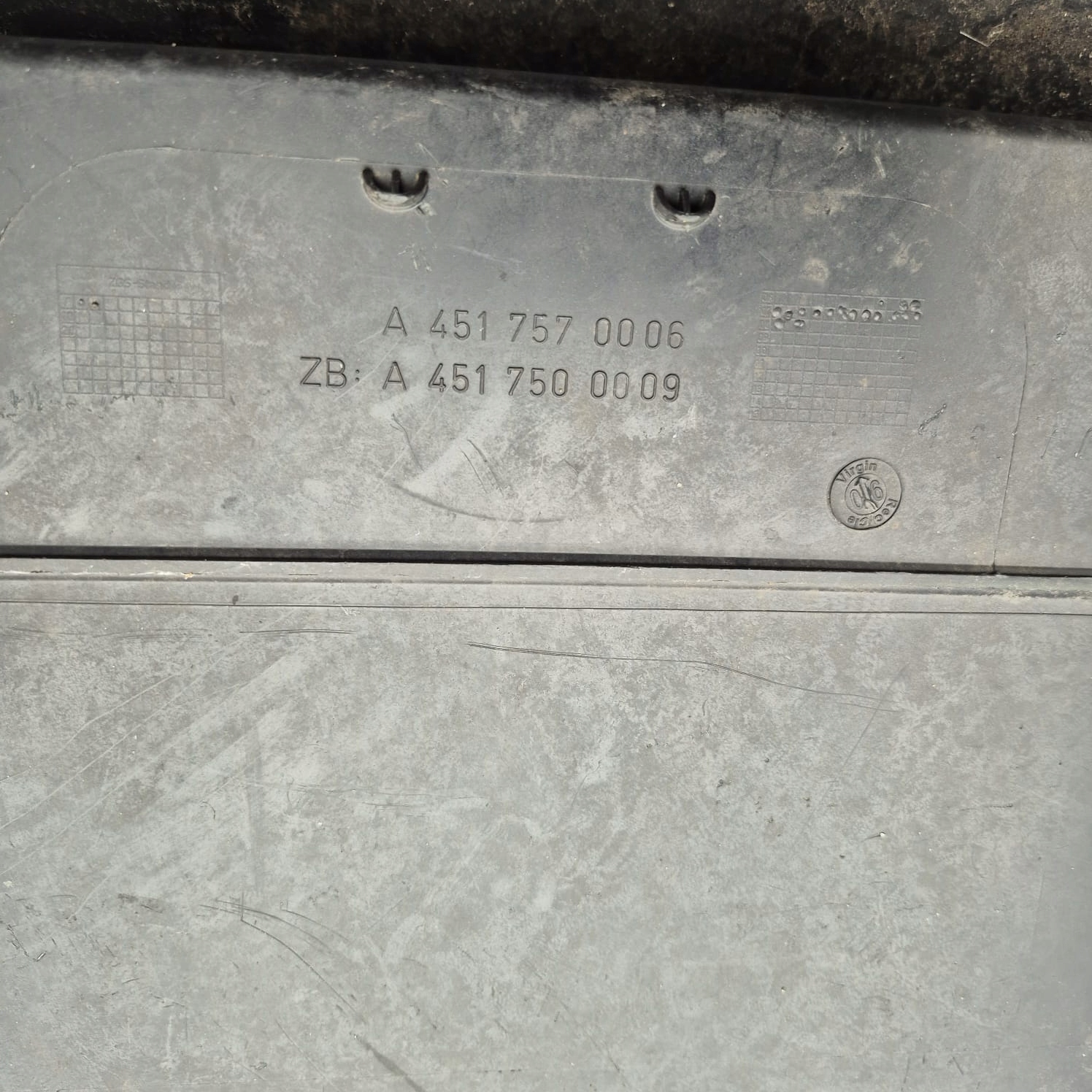 SMART FORTWO II 2 07-14 cap moulding cap bonnet rear part