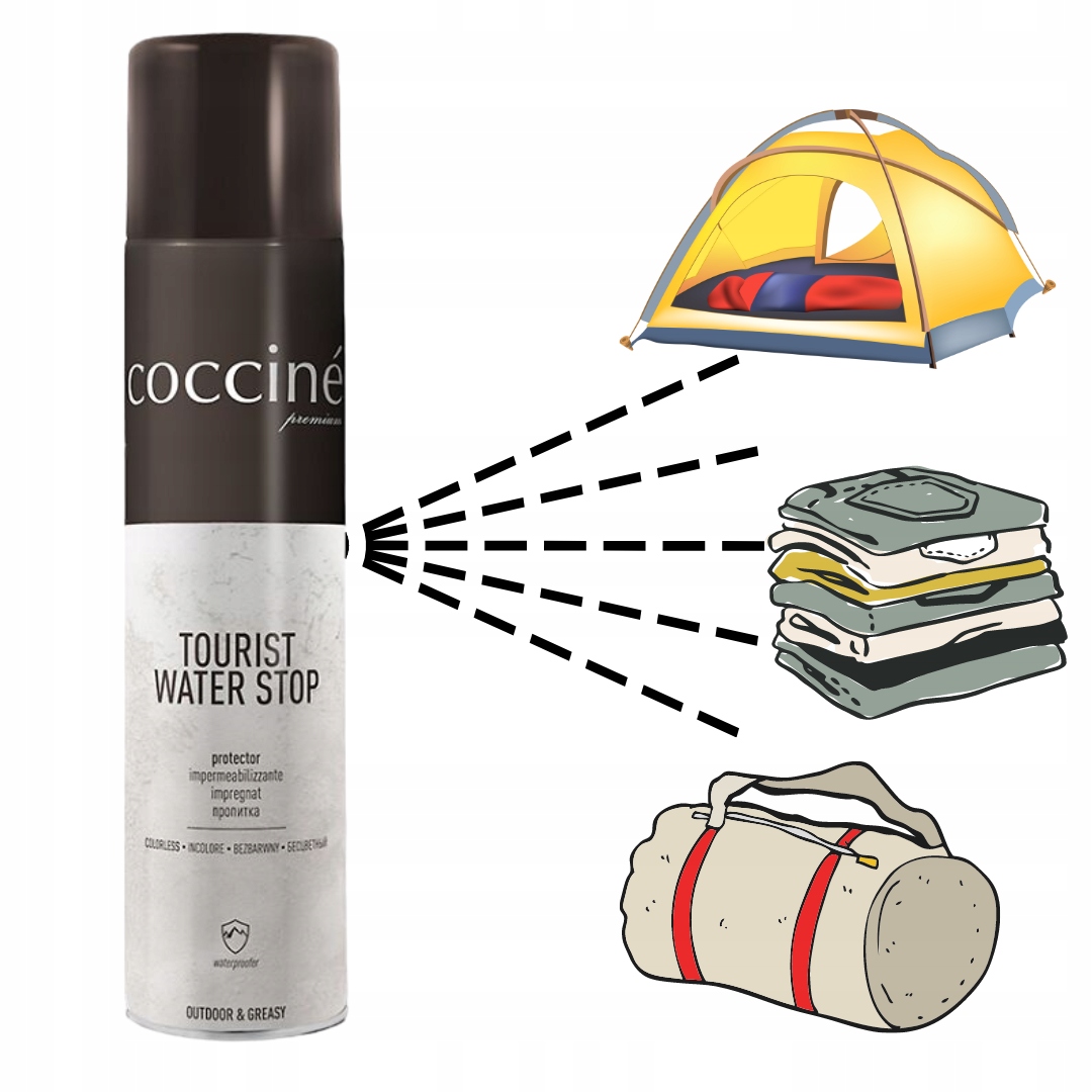 Impregnat w sprayu do butów ubrań sportowych namiotów torebek 400 ml