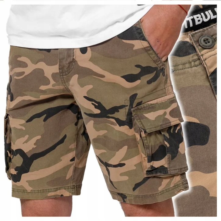 Kapsáče kraťasy Pitbull " Jackal " maskáčový vel. XXL