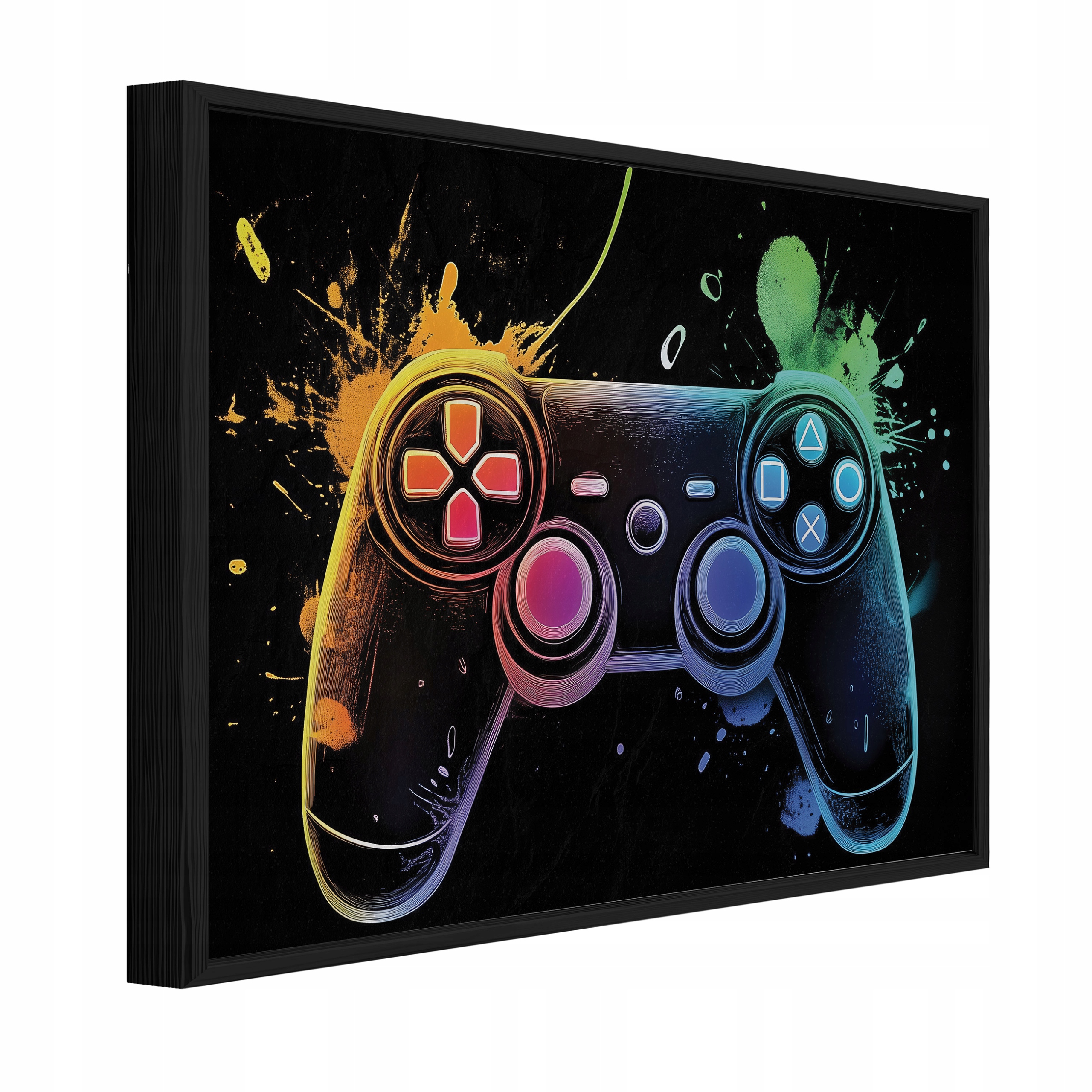 Obraz V Rámu Černý Pad Gaming Sport Hráč Dětského Předsíně 120x80