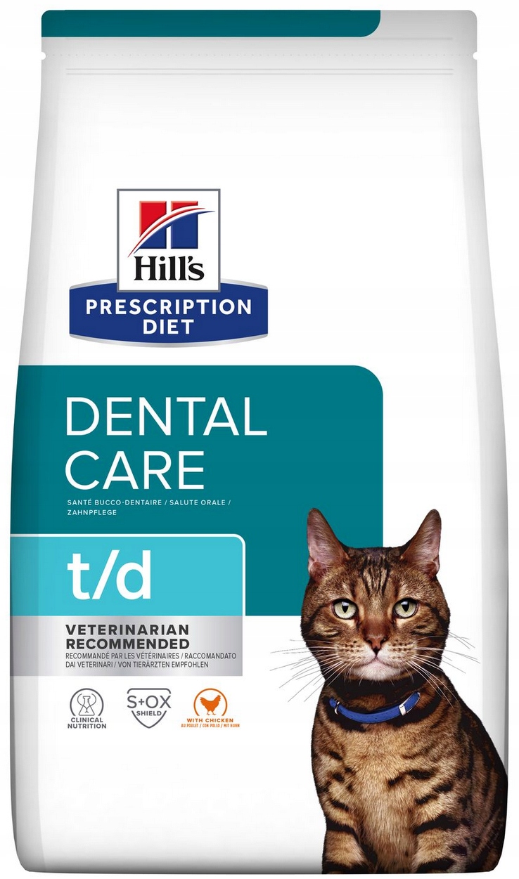 Hill's Pd Dental Care t/d Sucha karma dla kota Zdrowe Zęby 1,5 kg