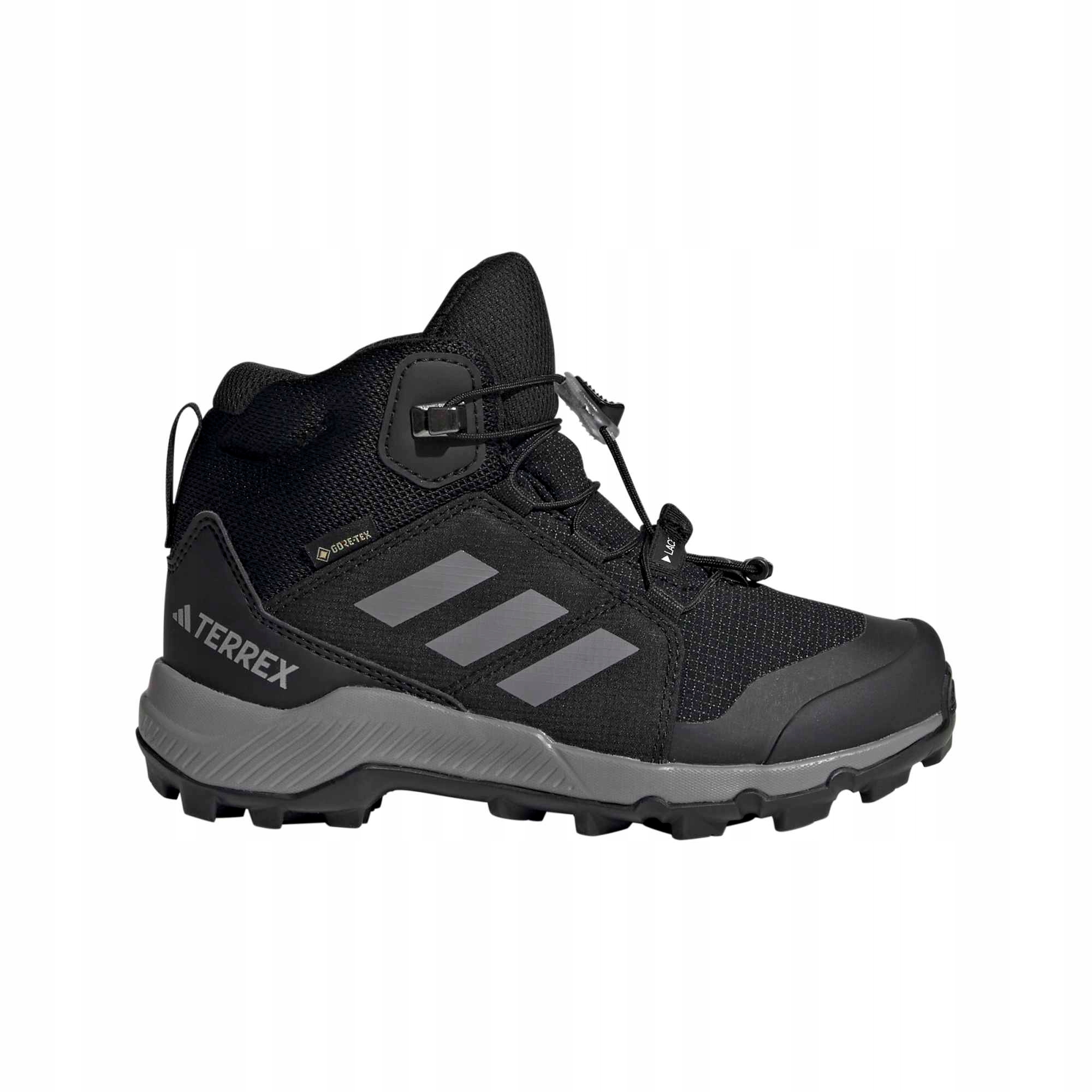 Buty dziecięce trekkingowe adidas Terrex Mid Gtx IF7522 wysokie 33
