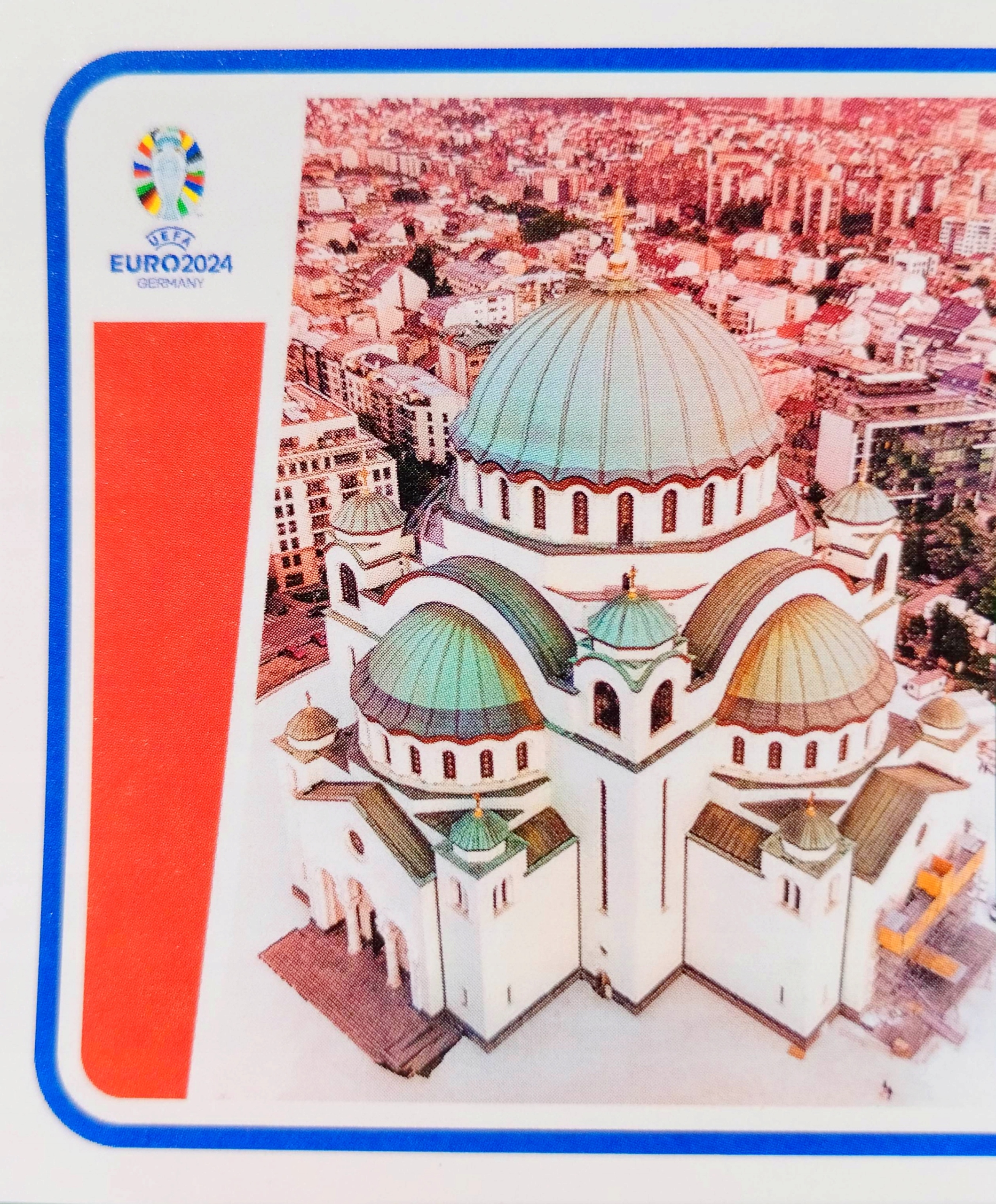 Euro 2024 Topps Match Attax naklejka Srb P1 Serbia