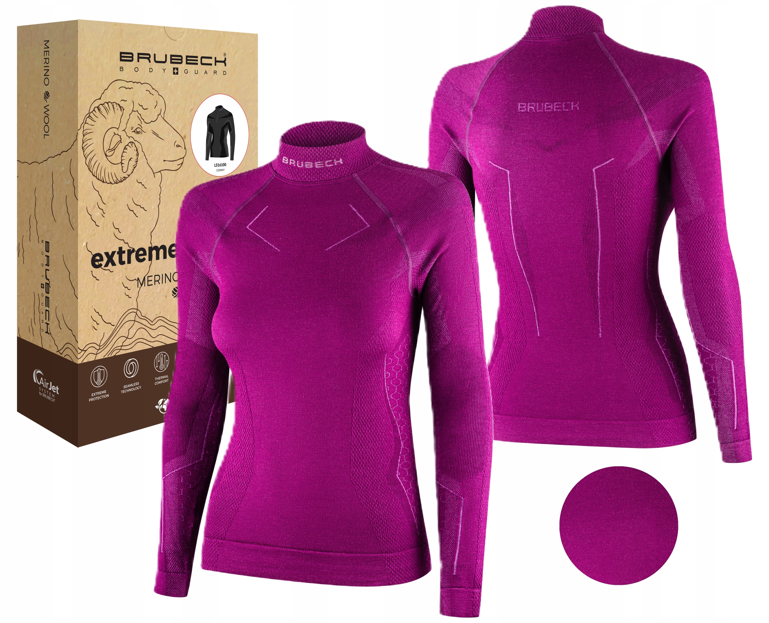 Brubeck bluza termoaktywna koszulka Termiczna Narciarska Ciepła do -30°C -M