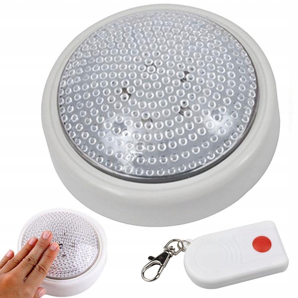 Bateria 5 LED przenośna dotykowa lampka + pilot