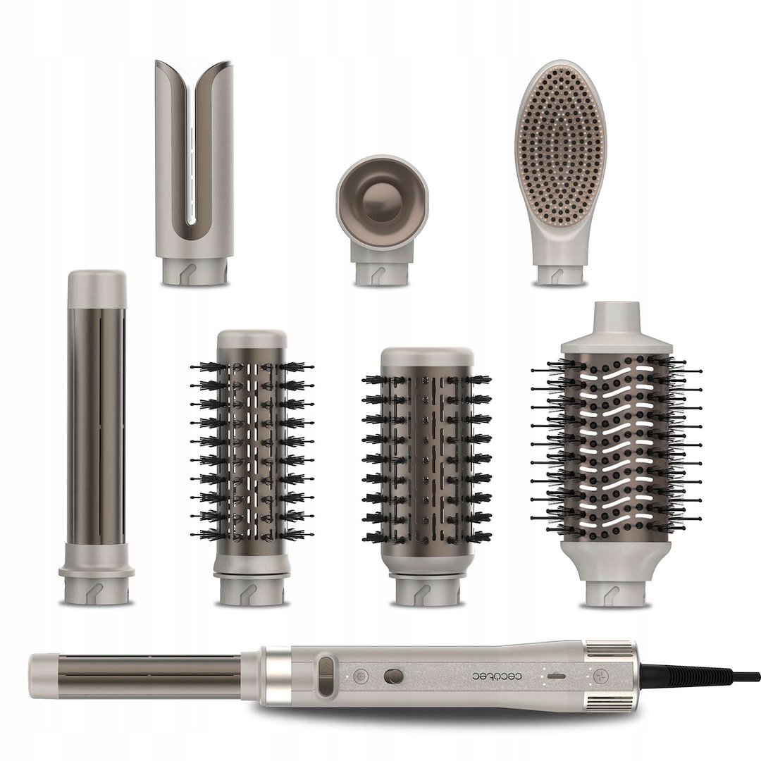 Kulmofén Cecotec CeramicCare 8v1 AirGlam Gyro Champagne