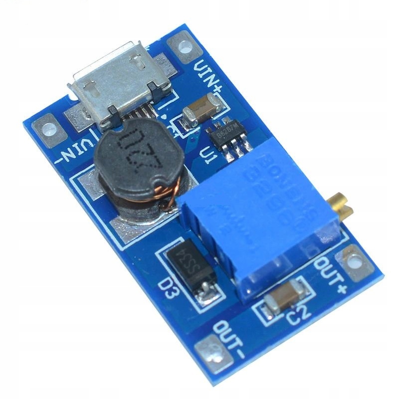 

Przetwornica MT3608 micro Usb Step-up 5-28V 2A